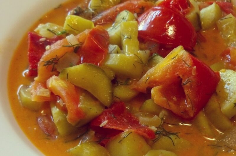 Schmorgurken mit Hackfleisch und Kartoffeln