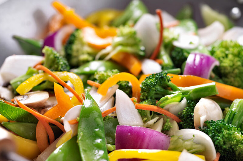 Schnelle pikante Gemüsepfanne