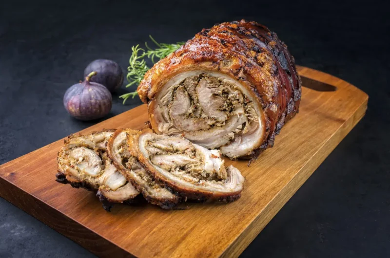 Porchetta - Schweinerollbraten Toskana