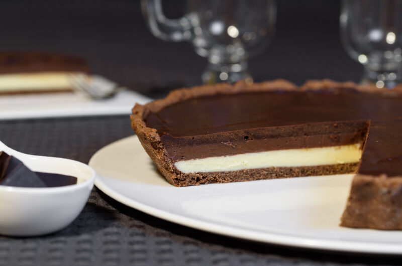 Dreischicht-Schokoladentarte