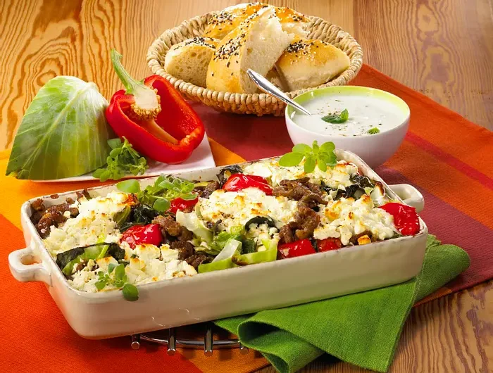 Gyros-Weisskohl Auflauf