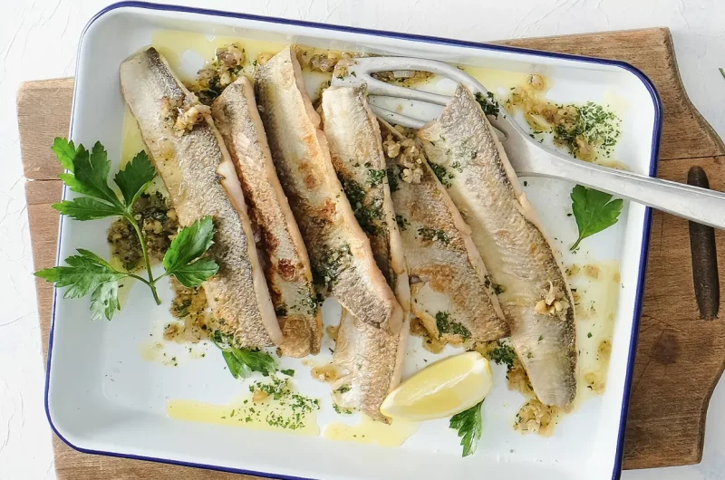 Gebratene Felchenfilets an Nussbutter