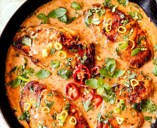 Hähnchenbrust in Kokosnusscreme