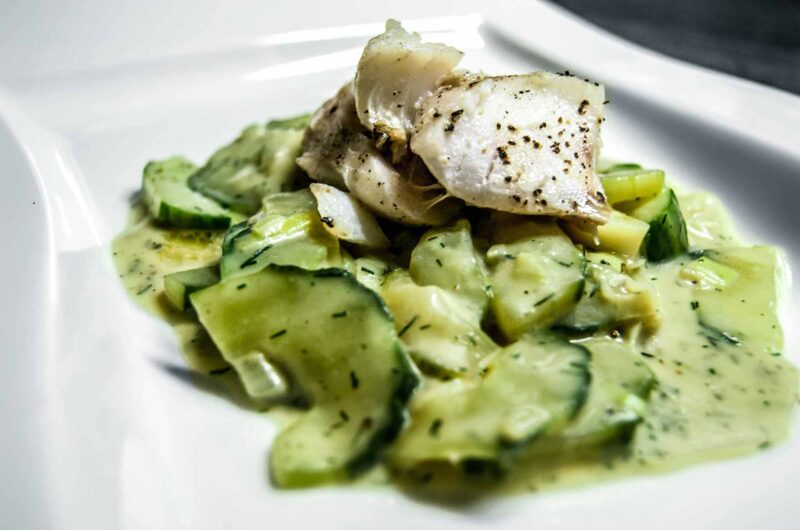 Kabeljau mit Dill-Gurken