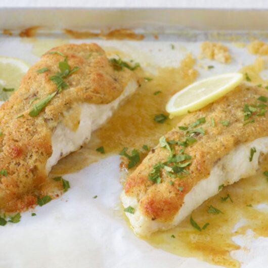 Fisch mit Parmesankruste