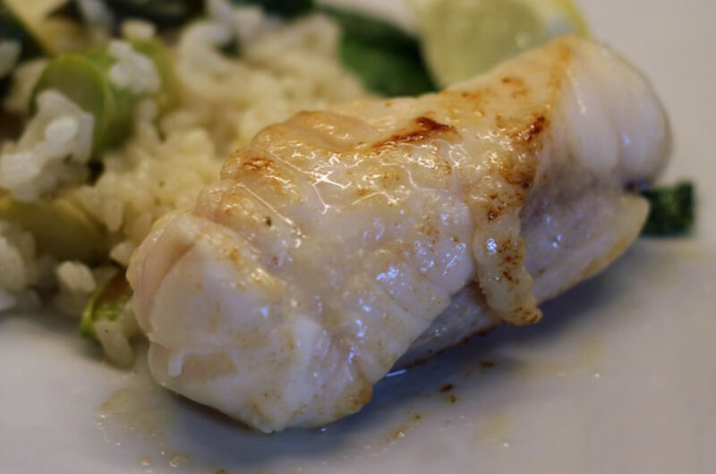 Limetten-Risotto mit Seeteufel